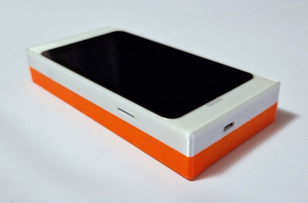 Snap Case (White/Orange)